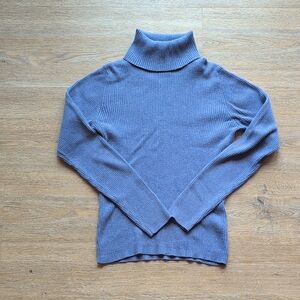 Vintage Old Navy Ribbed Turtleneck Sweater in Dusty Purple, Medium